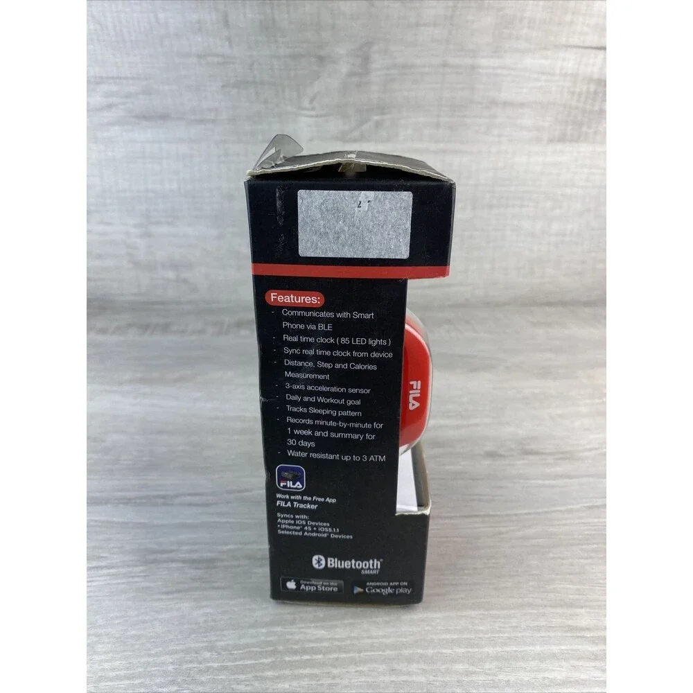 Fila Tracker 901 Pro Activity & Sleep Pattern Monitor, Adjustable Wristband -Red